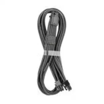 CableMod C-Series Pro ModMesh 16 kontaktų į 2×8 kontaktų pintas maitinimo laidas, skirtas Corsair Type 3/4 PSU, Carbon, 60 cm
