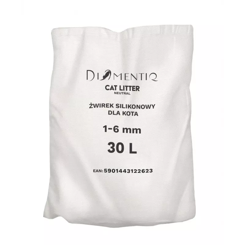 Kačių kraikas DIAMENTIQ Neutral bekvapis silikoniniai granulės 30 L – 1–6 mm