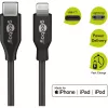 Įkrovimo ir sinchronizavimo kabelis Goobay Lightning į USB-C 0,5 m