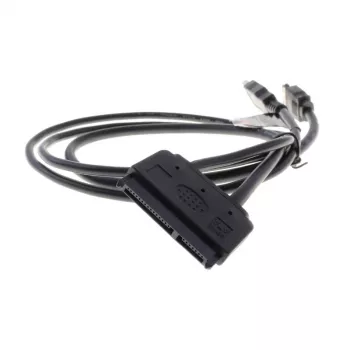 Akasa Flexstor eSATA kabelis 6,40 cm (2,5 inch) SATA kietajam diskui ir SSD (AK-CBSA03-80BK)