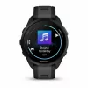 Garmin Forerunner 165 Music – Juodas – Sportinis laikrodis su silikoniniu dirželiu – Pelenų pilka – Riešo dydis: 126-203 mm – Ekranas 3 cm (1,2 colio) (010-02863-30)