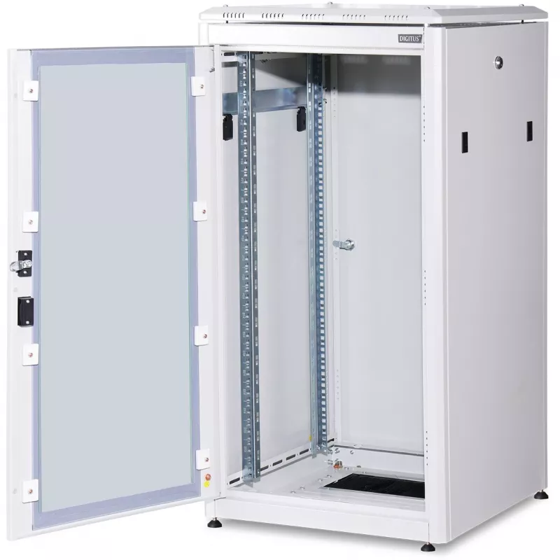 DIGITUS Professional Unique DN-19 22U-6/6-1 - tinklo spinta - šviesiai pilka, RAL 7035 - 22U - 48,3 cm (19 inch)