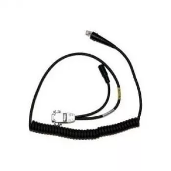 Laidas Honeywell Serial Scanning 4820 belaidžiam skaitytuvui, RS232 TTL, juodas, DB9, 2,3 m, tiesus, 5 V išorinis maitinimas (42206422-01E)