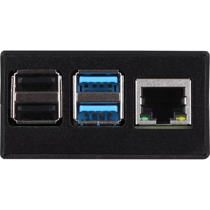 Aliumininis korpusas Raspberry Pi 4 B, JYT RB-AlucaseP4+01B, juodas