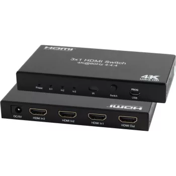 HDMI jungiklis ShiverPeaks SP05-20001 – 3 į 1, 4K 60Hz HDR