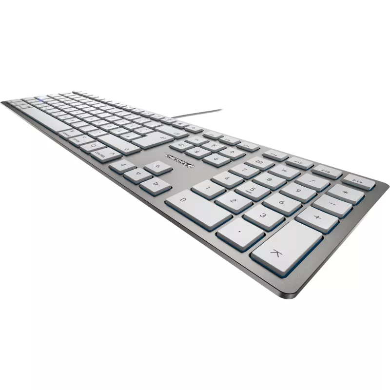 CHERRY KC 6000 SLIM FOR MAC klaviatūra, laidinė, USB, QWERTZ, vokiškas išdėstymas, sidabrinė