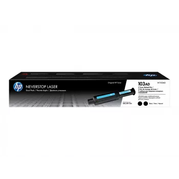 HP Original 103AD Neverstop juodų dažų papildymo rinkinys, du kasečiai