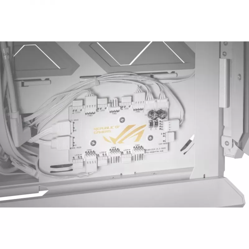 ASUS ROG GR701 Hyperion White, PC korpusas, baltas, ATX, EATX, micro ATX, Mini-ITX, aliuminis, daugiafunkcis, priekinis