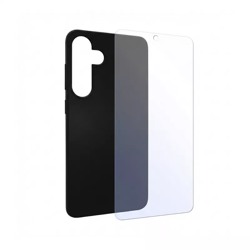 PEDEA Soft TPU Dėklas Samsung Galaxy S24 5G, juodas + Ekrano apsauga (SET-11160961)