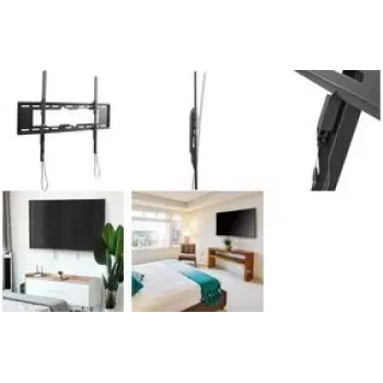 Logilink - Befestigungskit - für TV - tilting, horizontal adjustable, 50 kg - verriegelbar - Stahl - Schwarz - Bildschirmgröße: 127-251 cm (50-99) - W