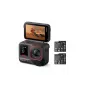 Veiksmo sporto kamera Insta360 Ace Pro 2 — 50 MP, 8K Ultra HD (7680×3272), 1/1,3 colio jutiklis, iki 240 kadrų/s, įmontuotas ekranas, Wi‑Fi, MicroSD, 177,7 g, juoda