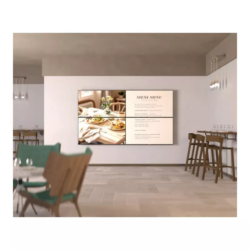 139,0 cm / 55 coli (3840x2160) JAPANNEXT JN-IPS550UHD60F 16:9 IPS 60Hz HDMI USB WLAN Garsiakalbiai Juoda
