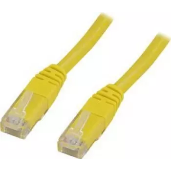 Tinklo kabelis Deltaco UTP Cat6 RJ-45 1 m geltonas