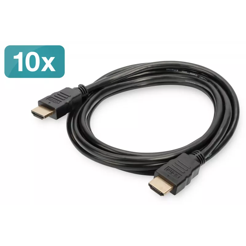 HDMI kabelis Digitus AK-990920-020-S 2m pakuotė po 10 vnt.