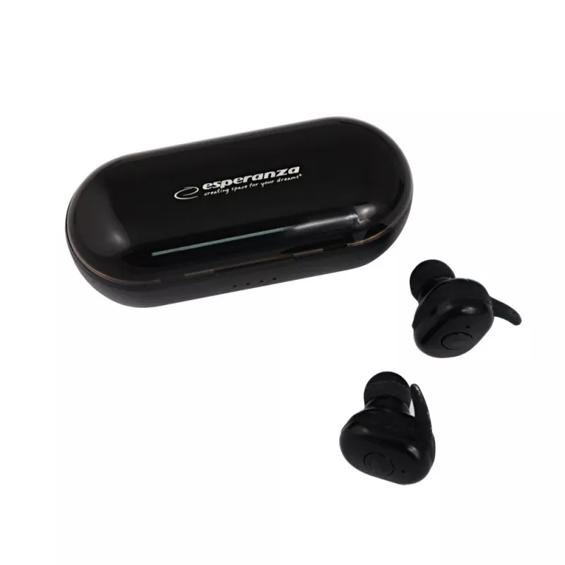 Esperanza TWS CARDERA belaidės ausinės, į ausis, Bluetooth, juodos