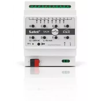 Perjungimo pavara Satel KNX-SA24 8 kanalų, skirta DIN bėgiui, 3680 W