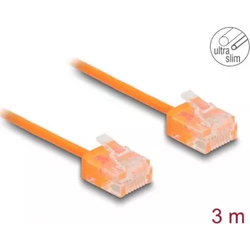 DeLOCK RJ45 Cat.6 UTP Ultra Slim 3 m oranžinis tinklo kabelis