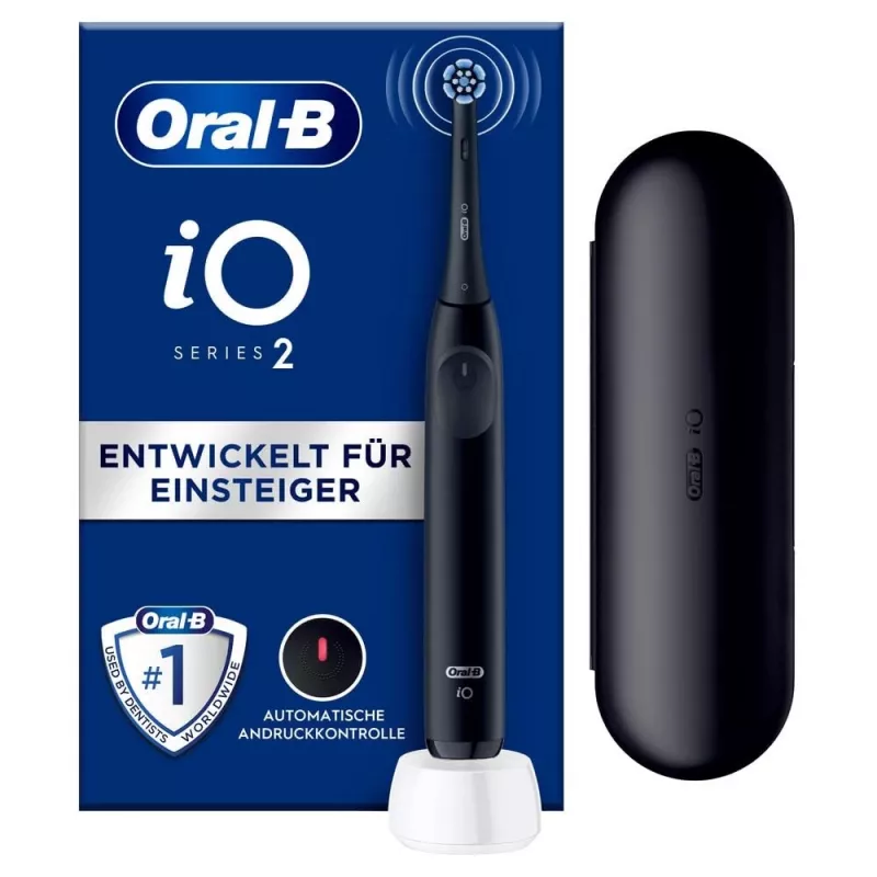 Oral-B iO SERIE 2 suaugusiųjų vibracinis dantų šepetėlis juodas