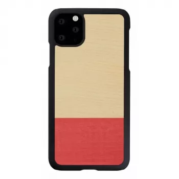 Apsauginis dėklas iPhone 11 Pro Max, man and wood, juodas, natūrali mediena ir polikarbonatas