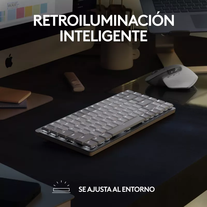 Logitech MX Mechanical Mini for Mac belaidė klaviatūra su Bluetooth, kosminė pilka (920-010837)
