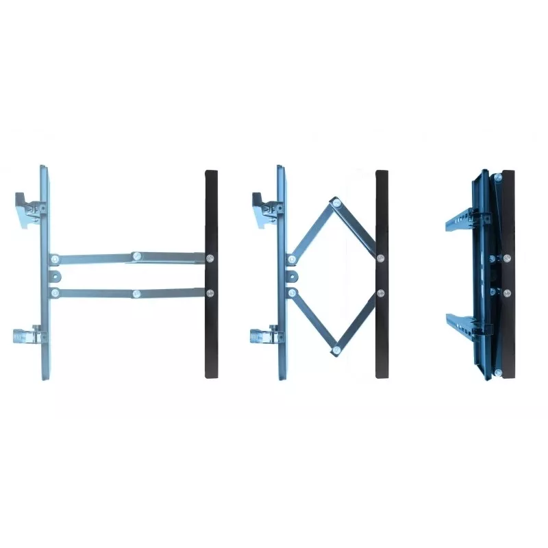 Sieninis TV laikiklis Esperanza TITAN 26–70 colių (66–177.8 cm), pakreipimas ±15°, pasukimas 120°, VESA iki 400×400, maks. apkrova 55 kg, juodas