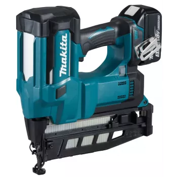 Pneumatinis vinių ir kabių pistoletas Makita DBN600RTJ su akumuliatoriumi