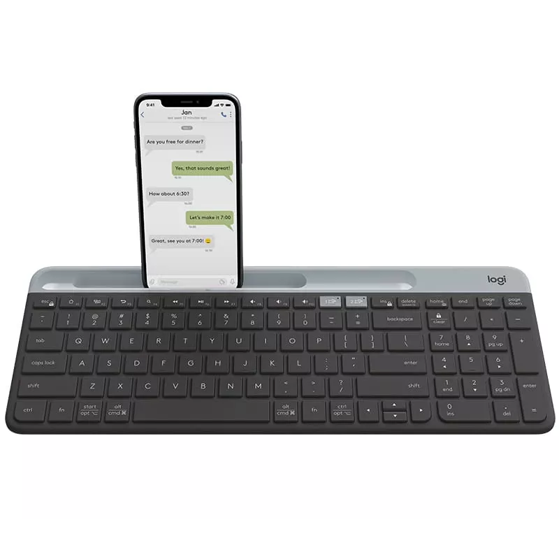 Belaidė klaviatūra Logitech Slim Multi-Device K580