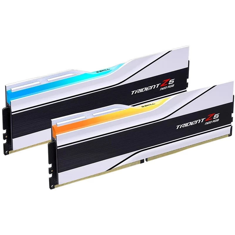 DIMM 32 GB DDR5-6400 (2x 16 GB) Dual-Kit, Arbeitsspeicher weiß, F5-6400J3039G16GX2-TZ5NRW, Trident Z5 Neo RGB, AMD EXPO