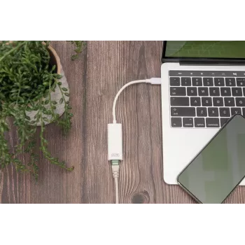 Digitus DN-3024 USB 3.0 adapteris 20 cm 1x USB-C į 1x RJ45 ekranuotas