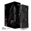 Vaizdo plokštė XFX Radeon RX 9060 XT — 8 GB GDDR6, 128 bitų, PCIe 5.0, 2x DP + HDMI, 2 ventiliatoriai