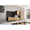 Cama TV Stand VIGO '180' 30/180/40 Juoda/wotan oak
