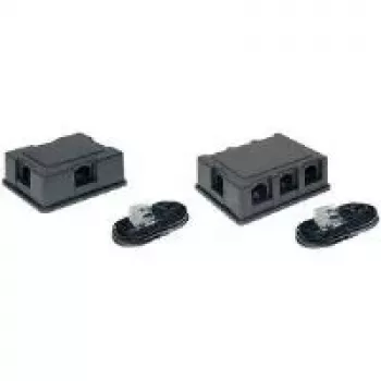 Telefoninis skirstytuvas RJ-45 F 3x RJ-45 F Juodas ShiverPeaks BS71400-3SET