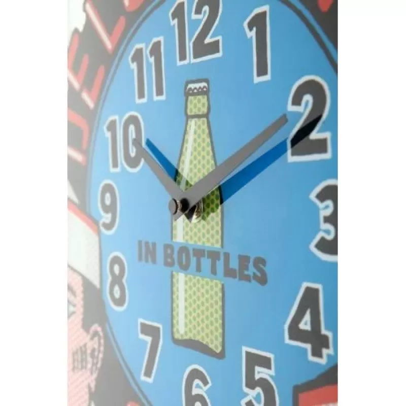 NeXtime klok 8167 Delux Diner sieninis laikrodis, 43x43 cm, įvairiaspalvis