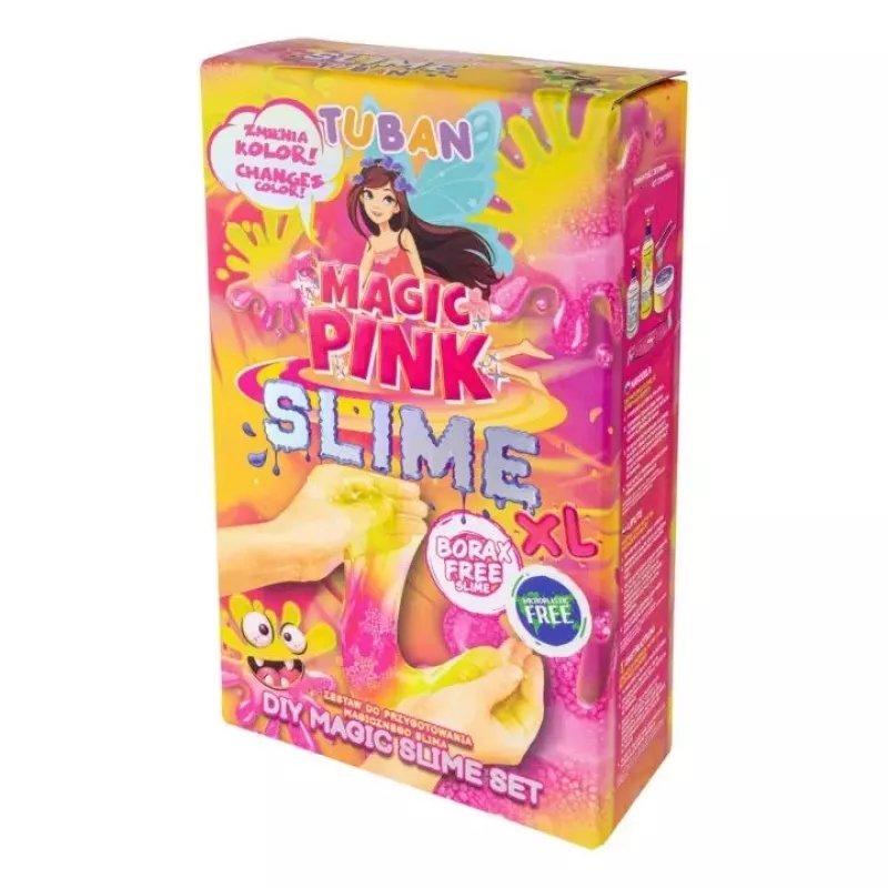TUBAN Slime rinkinys TU3569 — Magic Pink XL, netoksiškas, saugus vaikams