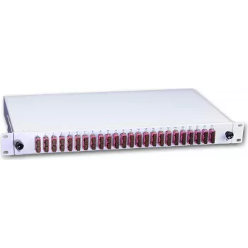 Lightwin LWL Splice Box, 48 Skaidulų, 24x DSC Daugiamodis, 50/125µm OM4 Pigtail Splice Box (SPBOX 48G50 OM4 DSC)
