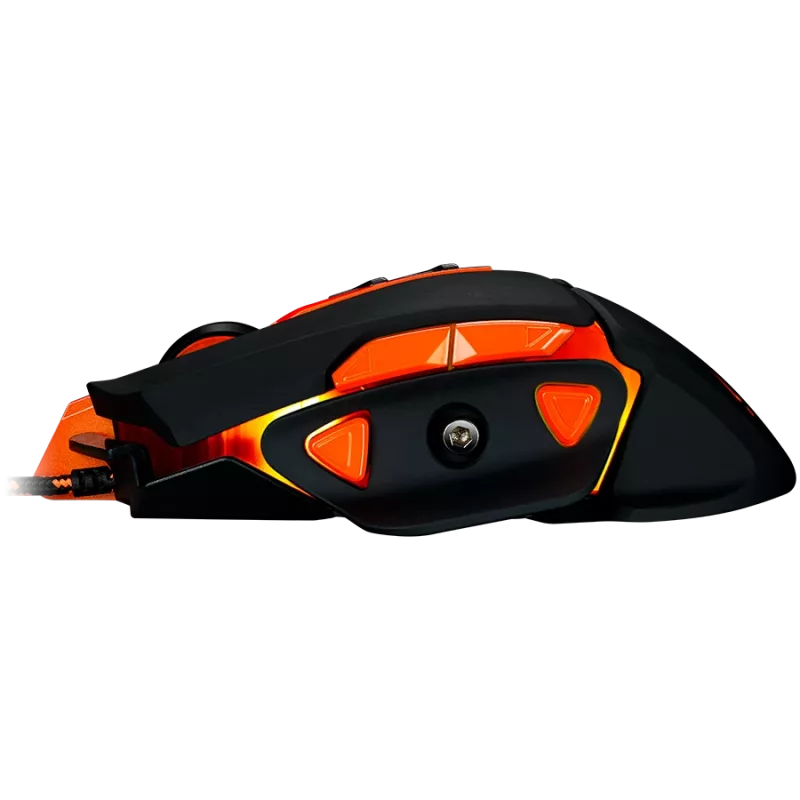 CANYON pelė Hazard GM-6 LED laidas Juoda Oranžinė