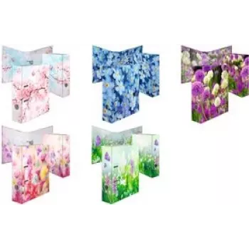 Segtuvas Herma Folder Blue Flowers A4, 7,0 cm nugarėlė