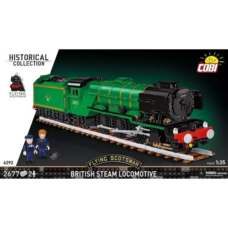 Cobi Flying Scotsman britiškas garvežys, konstruktorius, 1:35, 2677 dalys