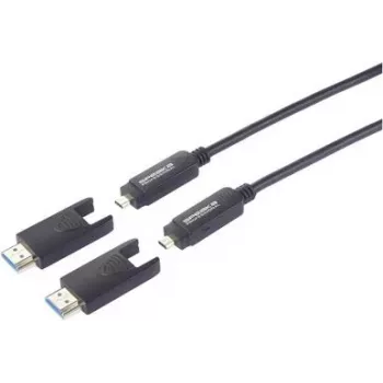 SpeaKa Professional Skaidulinis HDMI jungiamasis kabelis HDMI-A kištukas – HDMI-Micro-D (SP-13597808)