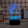 Stalinė LED lempa MANTA SNL122RGB RGB 3D šviesos dekoracija, keičiama spalva, USB maitinimas