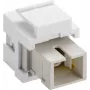 Goobay 80017 - Plokščias SC adapteris, baltas, moteriškas-moteriškas, plastikinis