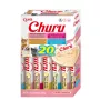 INABA Churu Variety Box Seafood šlapi kačių skanėstai — 20 vnt. × 14 g, žuvies pastelė, be grūdų, be cukraus, be glitimo