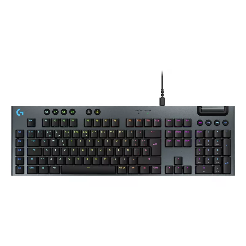 Laidinis mechaninis žaidimų klaviatūra Logitech G915 X Black su RGB apšvietimu