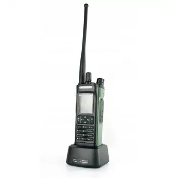 Nešiojama radijo stotis Baofeng DM-32E — VHF 144–146 MHz, UHF 430–440 MHz, AIRBAND RX 108–136 MHz, 2200 mAh, DMR/FM, GPS+APRS