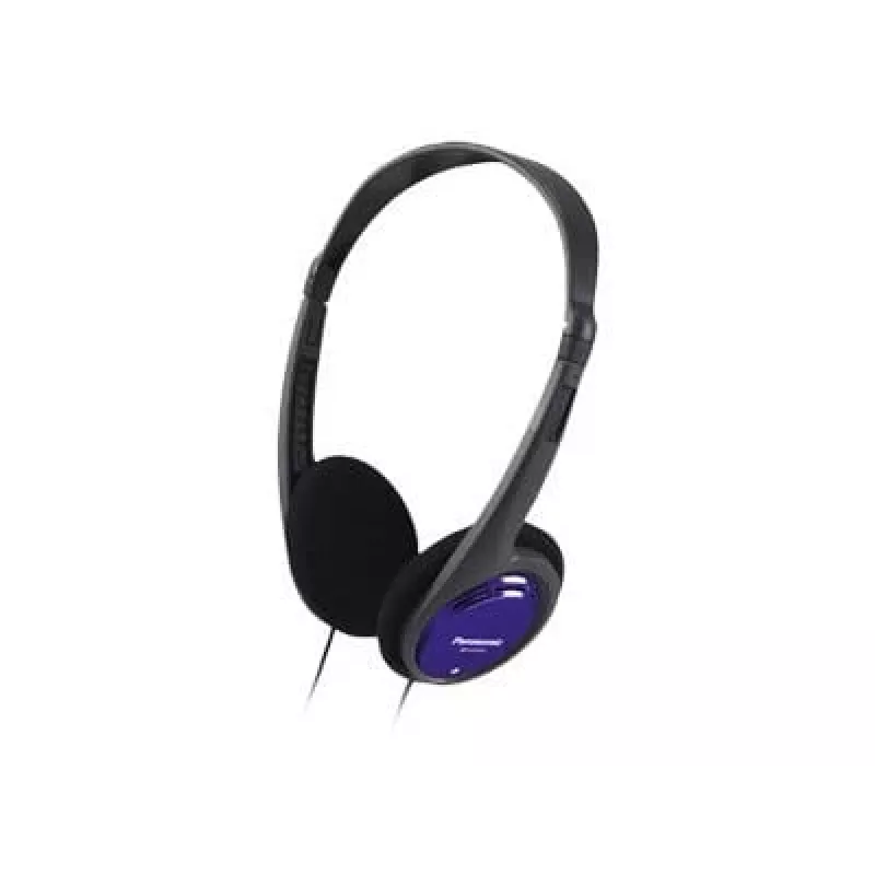 Ausinės Panasonic RP-HT010E-A juodos/mėlynos, 1,2 m laidas, itin lengvos