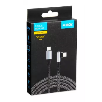 iBox IKUTC100 USB 2.0 laidas USB-C 2 m juodas