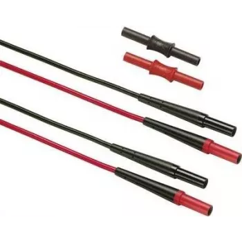 Fluke SureGrip – matavimo zondų laidas – juoda/raudona – CAT III, CAT IV – silikonas – 1,5 m – 1000 V (2003602)