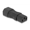 Maitinimo adapteris DeLOCK IEC 60320 C14 į C13 kištukinis lizdas 10A tiesus juodas