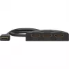 HDMI jungiklis 3 į 1 (4K @ 60Hz), juodas, su 55 cm laidu
