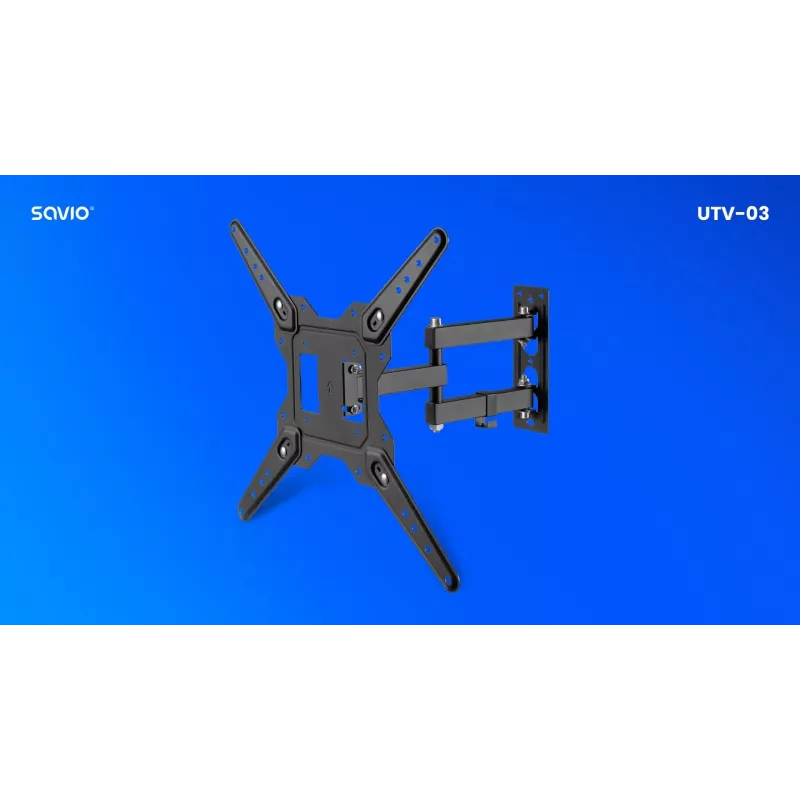Savio UTV-03 TV laikiklis/stovas 139,7 cm (55 inch) juodas